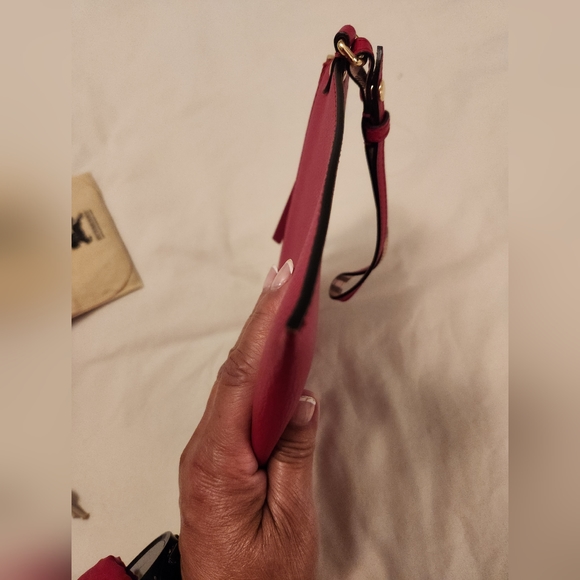 Burberry Red Leather Clutch - EUC - Picture 5 of 6